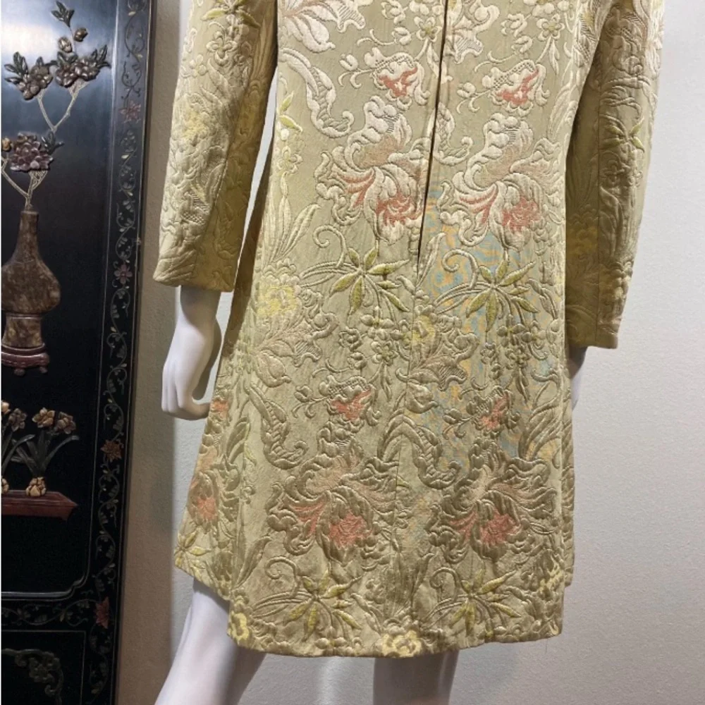 Vintage 1960’s Marie McCarthy for Larry Aldrich Brocade Mini Dress - Picture 7 of 11